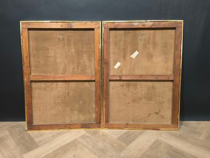 CIPRIANI (XIX-XXème). Paysages. Deux huiles...