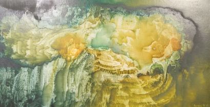 Marcel HASQUIN (born 1943). Surrealist composition,...