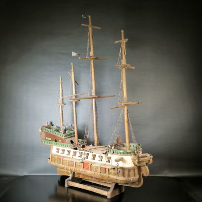 Wooden ship model, 