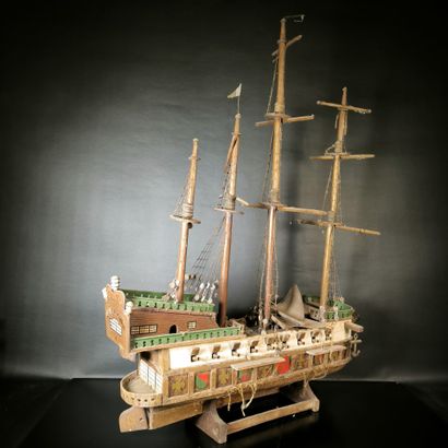 Wooden ship model, 