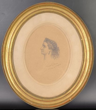 Louise-Adélaïde DESNOS (1807-?). Portrait...