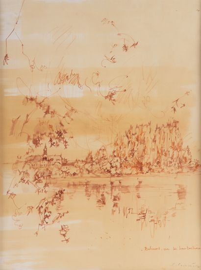 Jean COMMERE (1920-1986)
Belmont sur la lombardière
Wash,...