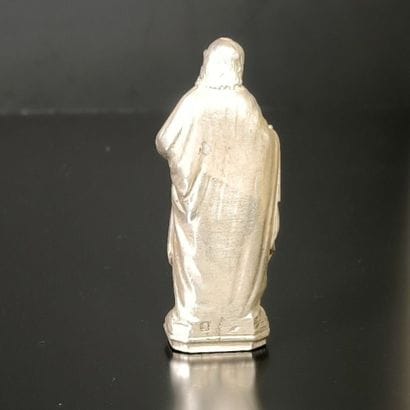 Sacré coeur de Jésus, sujet en argent, poinçon...