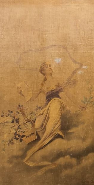 Louise ABBEMA (1858-1927) (after) 
Painting...