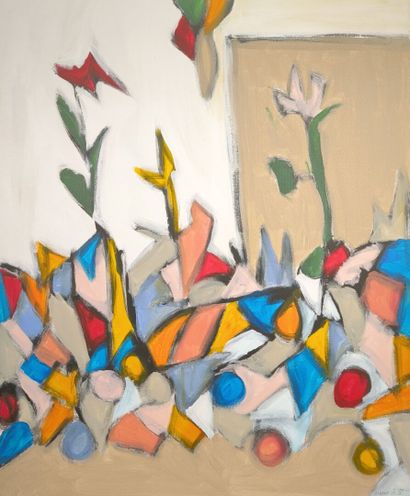 Marie GILLET (born 1965). Untitled. Painting...