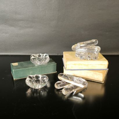 DAUM
- Series of 6 signed crystal knife holders....