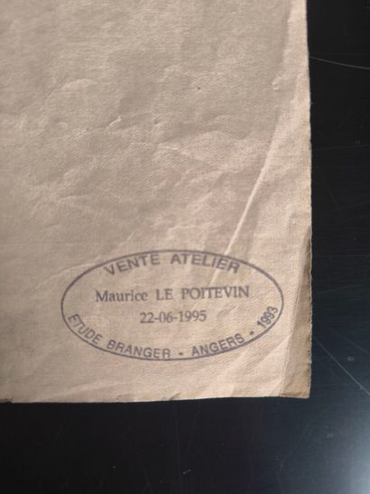 Maurice LE POITEVIN (1875-1954). Study of...