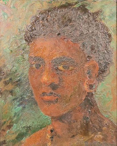 BARTHELEMY. Jeune femme aux créoles. Isorel....