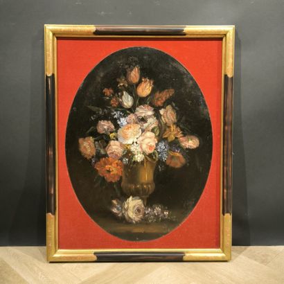Ecole française du XIXème siècle. Vase de...