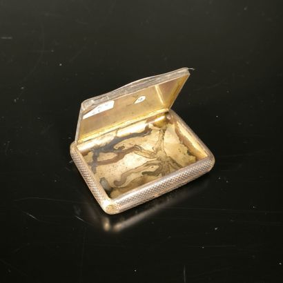Engraved silver box, 19th century. 116,93...