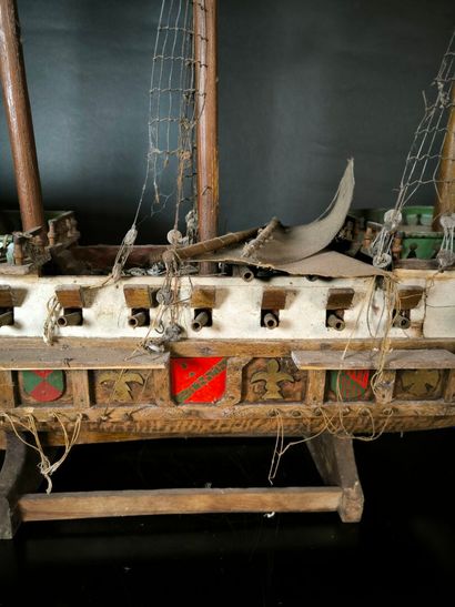 Wooden ship model, 