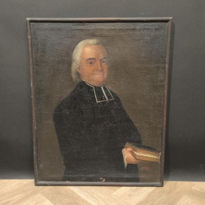 Ecole française du XVIIIème. Homme d'église....