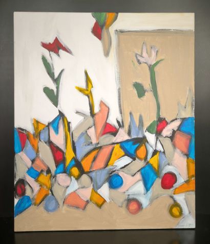 Marie GILLET (born 1965). Untitled. Painting...
