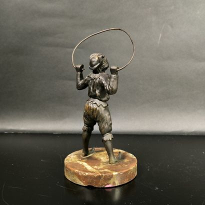Anonyme, XIXème siècle. Acrobate, statuette...