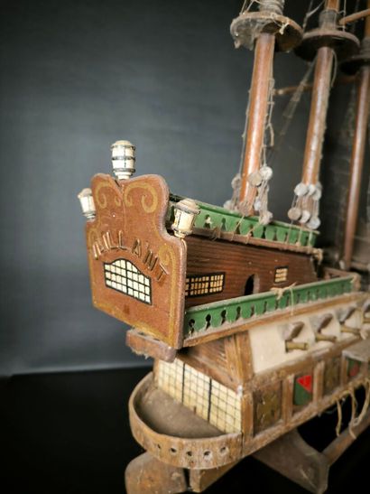 Wooden ship model, 