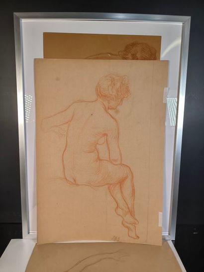 Emile Quentin BRIN (1863-1950). 4 dessins...