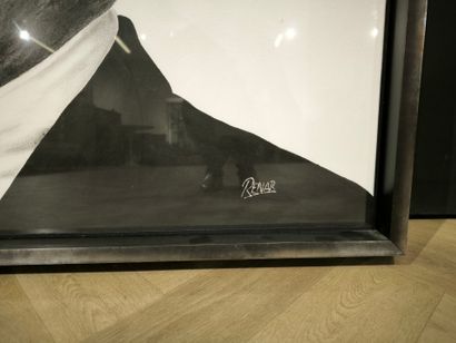RENAR. Frank Sinatra. Mixed media on paper,...