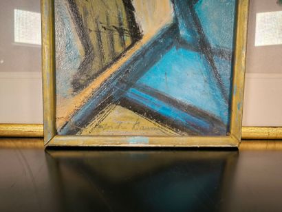 Lot : 
- The Harlequin. Oil on OSB panel,...