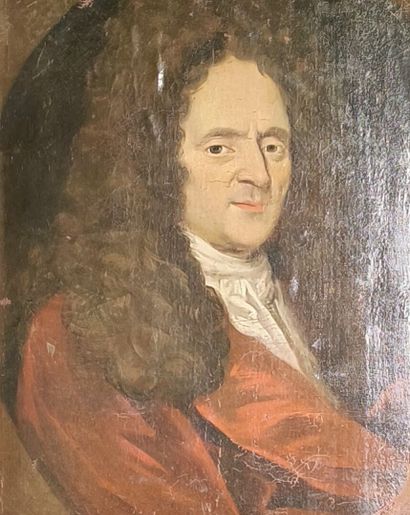Ecole française du XVIIIème. Portrait d'homme....