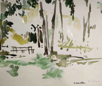Jean COMMERE (1920-1986). Banks of the Loire...