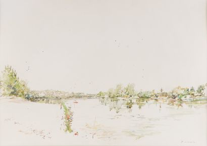 Jean COMMERE (1920-1986)
Landscape
Watercolor,...