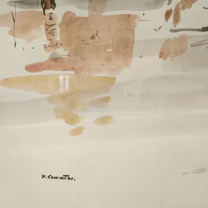 Jean COMMERE (1920-1986). Banks of the Loire...