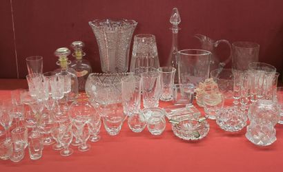 Important set of glassware and crystalware...