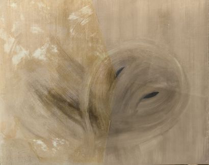 Set of 3 works: Untitled. Paint on canvas....