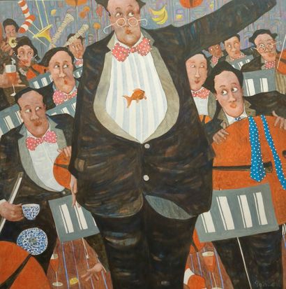 Andrew PAINTER (b. 1957)
The conductor, front
Signed...