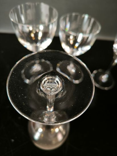 Sèvres crystal. Part of glass service: 8...