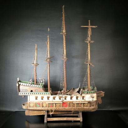 Wooden ship model, 
