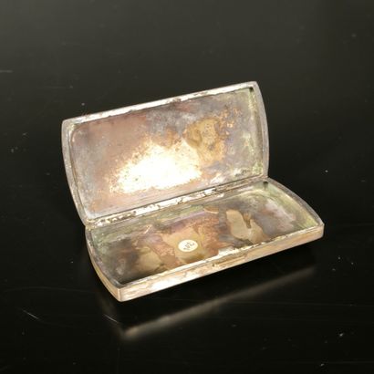Engraved silver box, 19th century. 116,93...