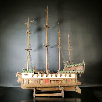 Wooden ship model, 