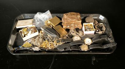 Set of costume jewelry and watches, some...