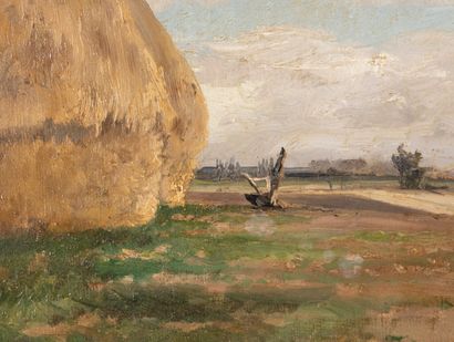 Édouard Étienne JOUAS (XIX-XX)
Meule de paille
Huile...