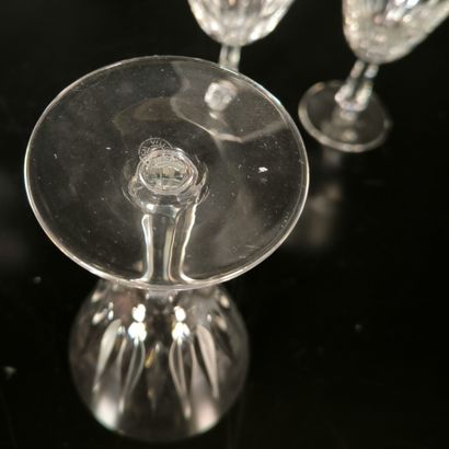 VILLEROY ET BOCH. Crystal glass set: 9 water...
