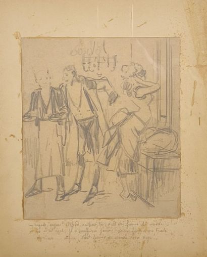 Alfred GRÉVIN (1827-1892). Set of two caricature...