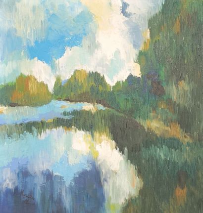 Marcel HASQUIN (born 1943). Banks of the...