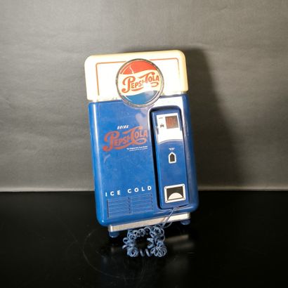 Pepsi-Cola. Wall or table phone in blue and...