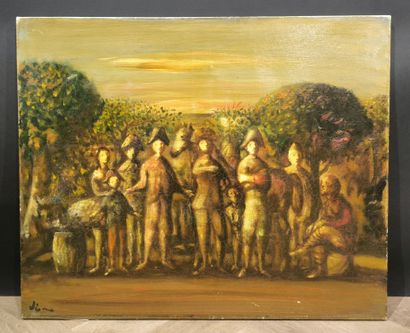 Sylvain VIGNY (1903-1970). Characters from...