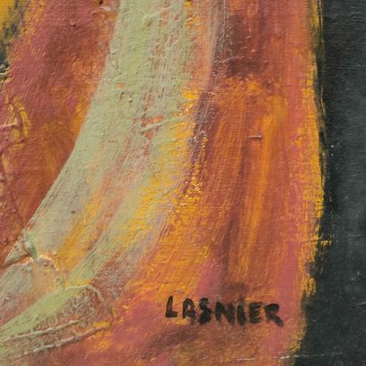 Jean LASNIER (1922-2006). Requiem. Oil on...