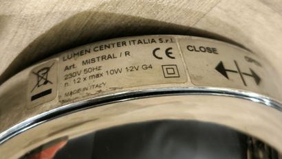 LUMEN CENTER ITALIA. Metal wall lamp, Mistral