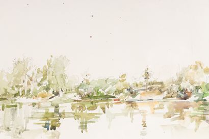 Jean COMMERE (1920-1986)
Landscape
Watercolor,...