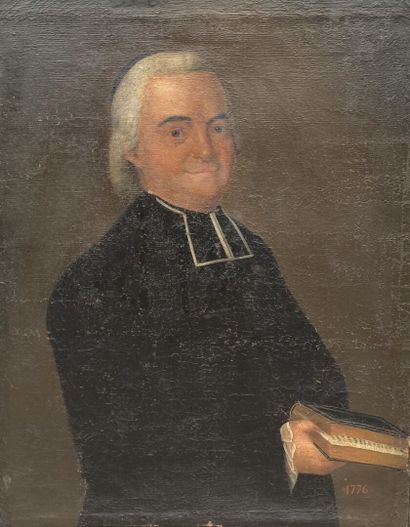 Ecole française du XVIIIème. Homme d'église....
