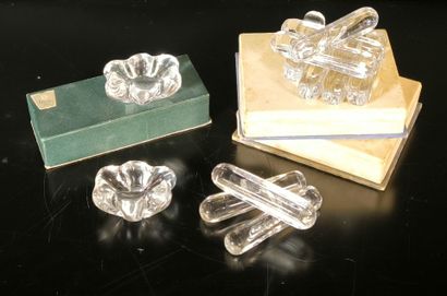 DAUM
- Series of 6 signed crystal knife holders....