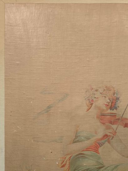 Louise ABBEMA (1858-1927) (after) 
Painting...