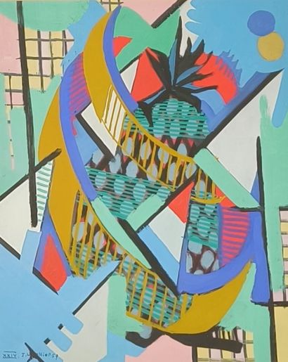 Jean VIOLLIER (1896-1985). Still life with...
