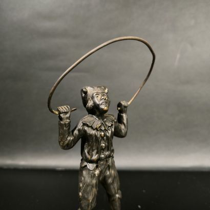 Anonyme, XIXème siècle. Acrobate, statuette...