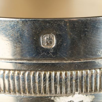 Sterling silver straight tumbler decorated...