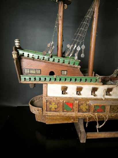 Wooden ship model, 